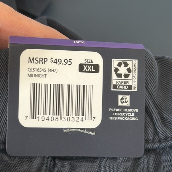 GAP Women's XXL Tencel Short Blue Pull On Drawstring Cuffed NWT Inseam 4" - Picture 6 of 14